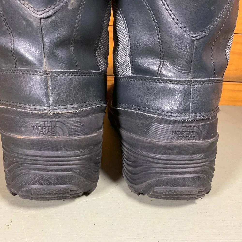The‎ North Face Alpenglow  IV Waterproof Snow Boots Youth 7 Black Gray NF0A2T5P